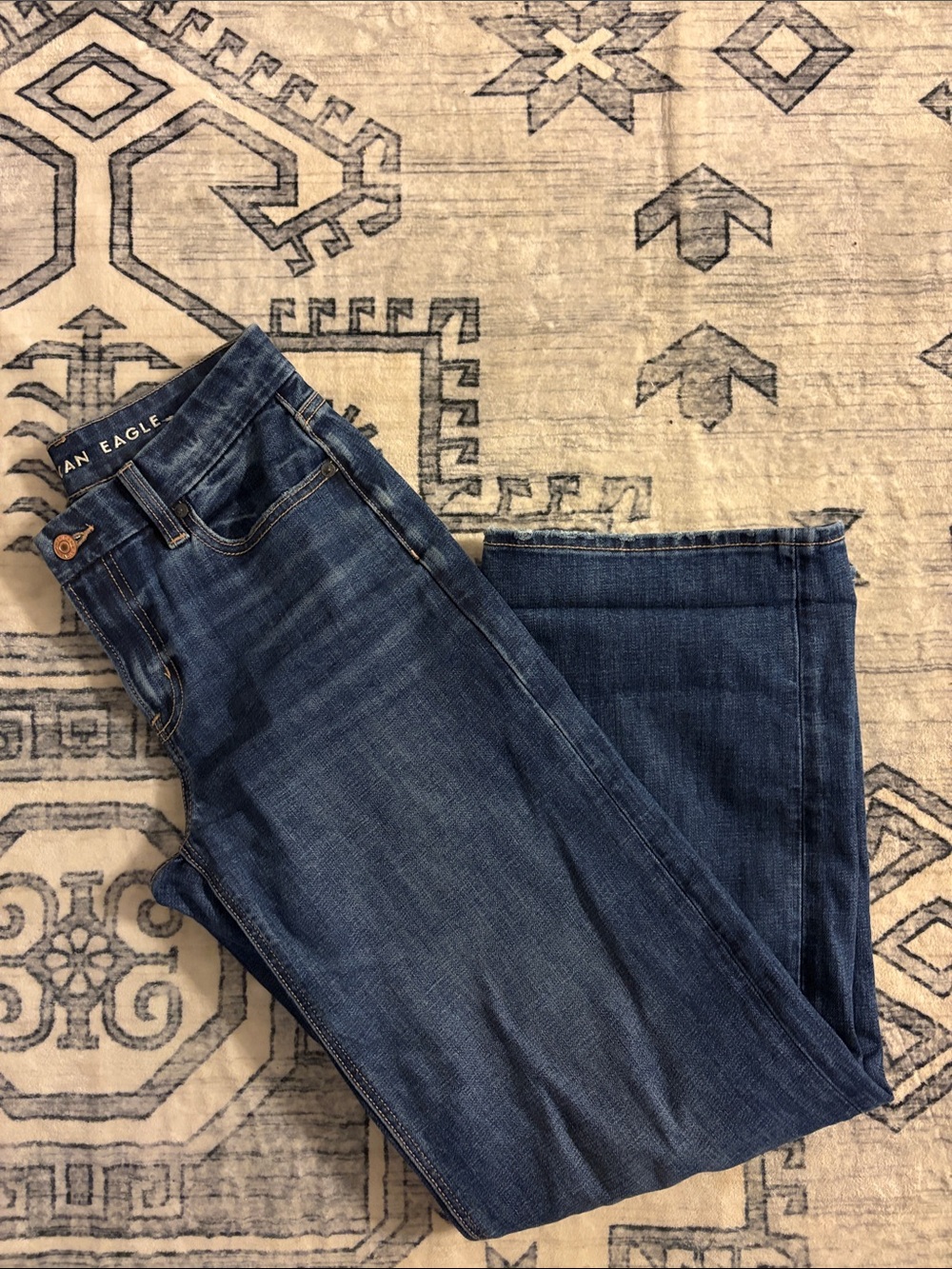 American Eagle Indigo Stretch Jeans - Dark Blue